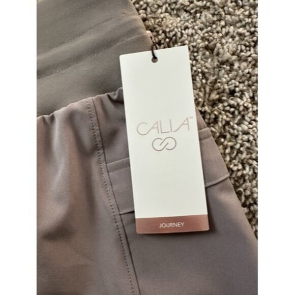 CALIA Women's Truelight Cargo Bermuda Short Elastic Wasit Pockets Gray Small - Picture 10 of 16